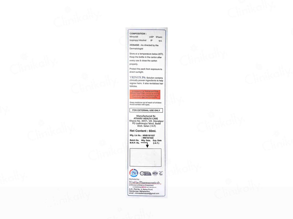Vrinox 5% Topical Solution