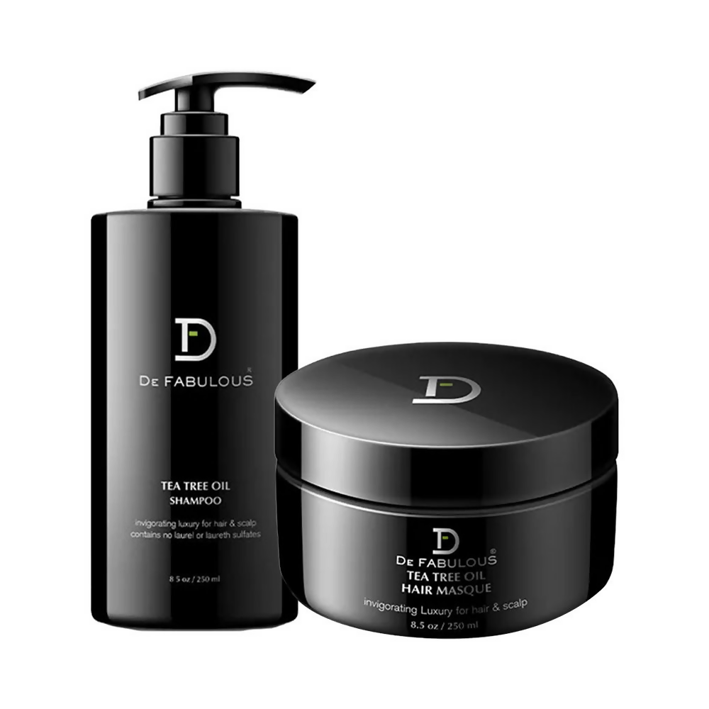 De Fabulous Tea Tree Oil Shampoo + Hair Masque Combo - Vamzn#