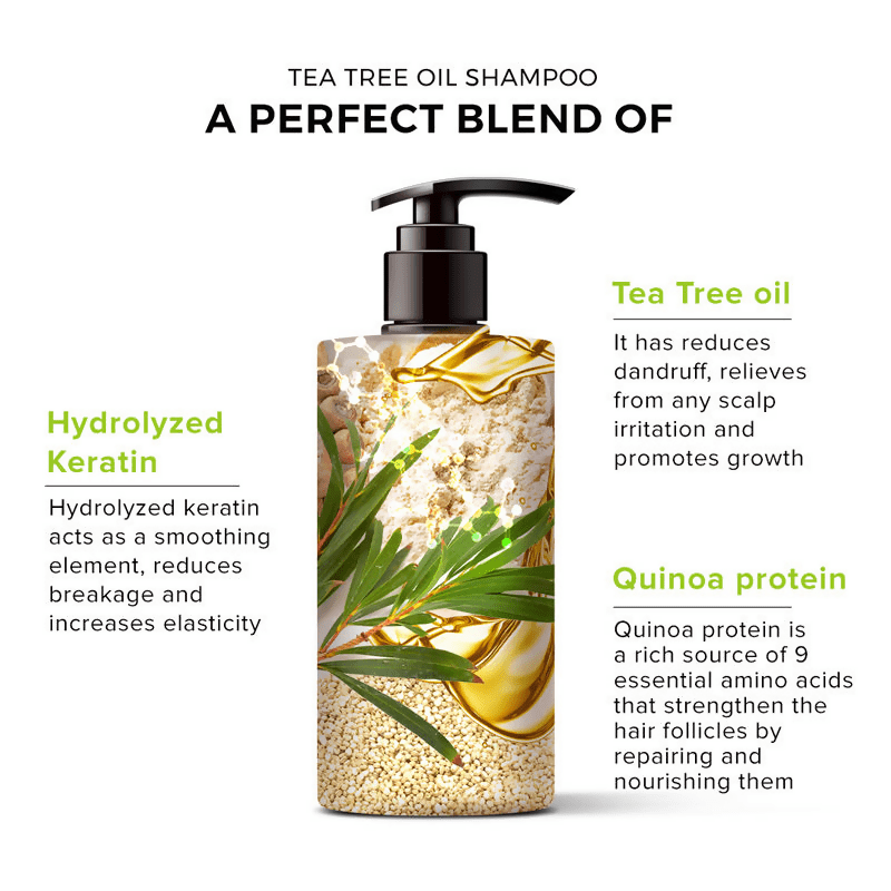 De Fabulous Tea Tree Oil Sulphate Free Shampoo For All Hair Types - Vamzn#