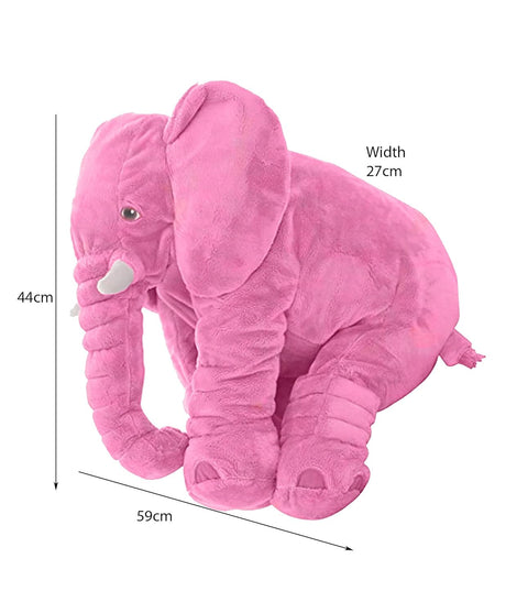 DearJoy Big Size Fibre Filled Stuffed Animal Elephant Soft Toy for Baby of Plush Hugging Pillow Soft Toy for Kids boy Girl Birthday Gift (60 cm, Grey Color) - Vamzn#