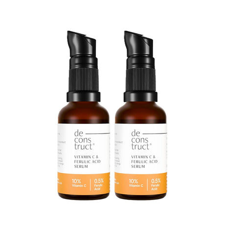 Deconstruct 10% Non - Irritating Vitamin C Face Serum For Glowing Skin|10% Vitamin C + 0.5% Ferulic Acid|Water Based Serum|Highly Stable Vitamin C Face Serum For Women And Men|Beginner Friendly|30 Ml - Vamzn#