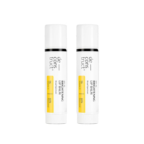 Deconstruct Brightening Lip Balm with SPF 30 | For Dark, Pigmented, Dry, Flaky Lips | Brightens Pigmented Lips | Vitamin C for Dark Lips | SPF 30 for Sun Damage and Discoloration | Lip Balm for Glossy Buttery Soft Pink Lips | For Women & Men - (4 gm) - Vamzn#