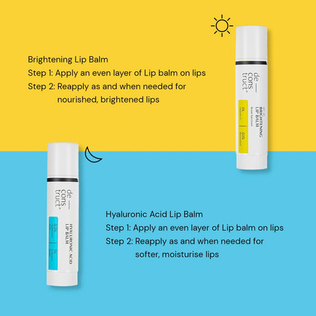Deconstruct Brightening Lip Balm with SPF 30 | For Dark, Pigmented, Dry, Flaky Lips | Brightens Pigmented Lips | Vitamin C for Dark Lips | SPF 30 for Sun Damage and Discoloration | Lip Balm for Glossy Buttery Soft Pink Lips | For Women & Men - (4 gm) - Vamzn#