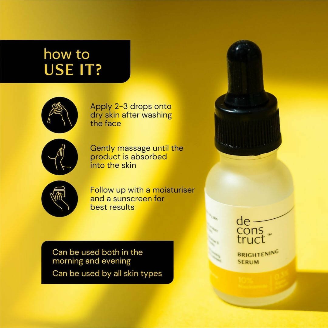 Deconstruct Brightening Serum 10% Niacinamide + 0.3% Alpha Arbutin Face Serum for Pigmentation & Dark Spots - Vamzn#