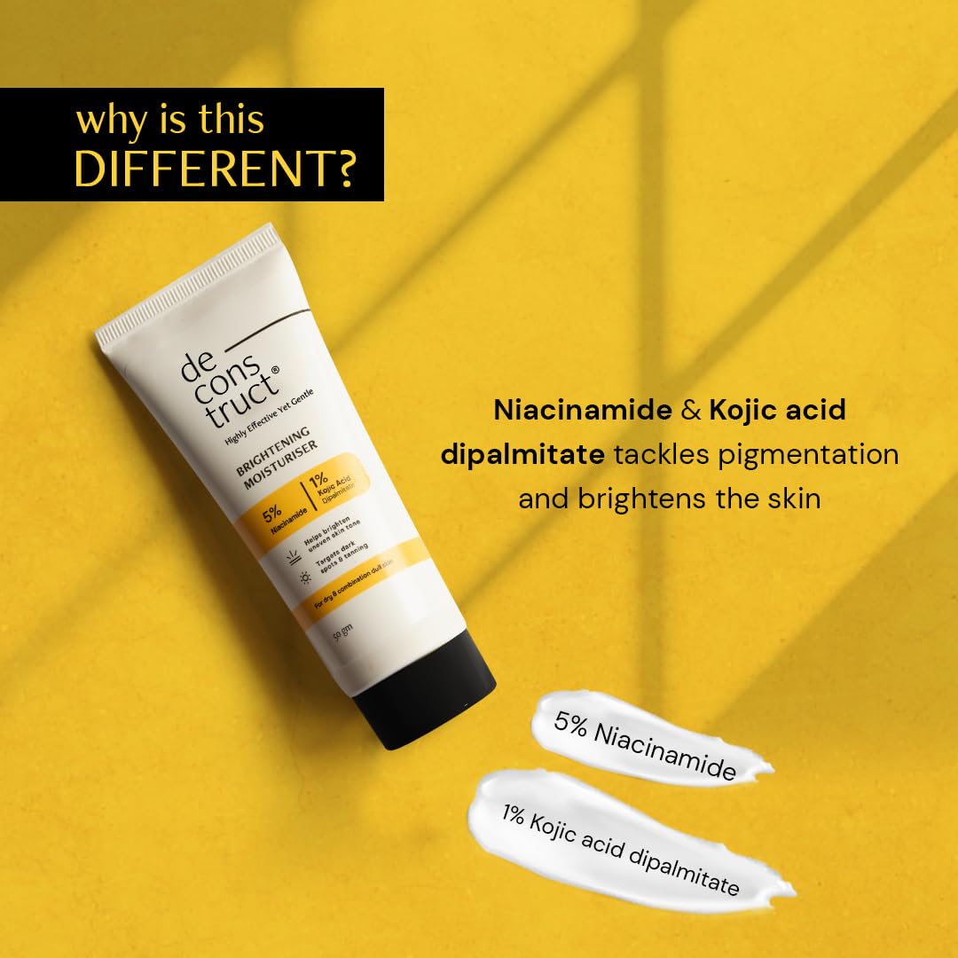 Deconstruct Niacinamide Brightening Face Moisturizer 5% Niacinamide + 1% Kojic Acid + 5% Vitamin C - Vamzn#