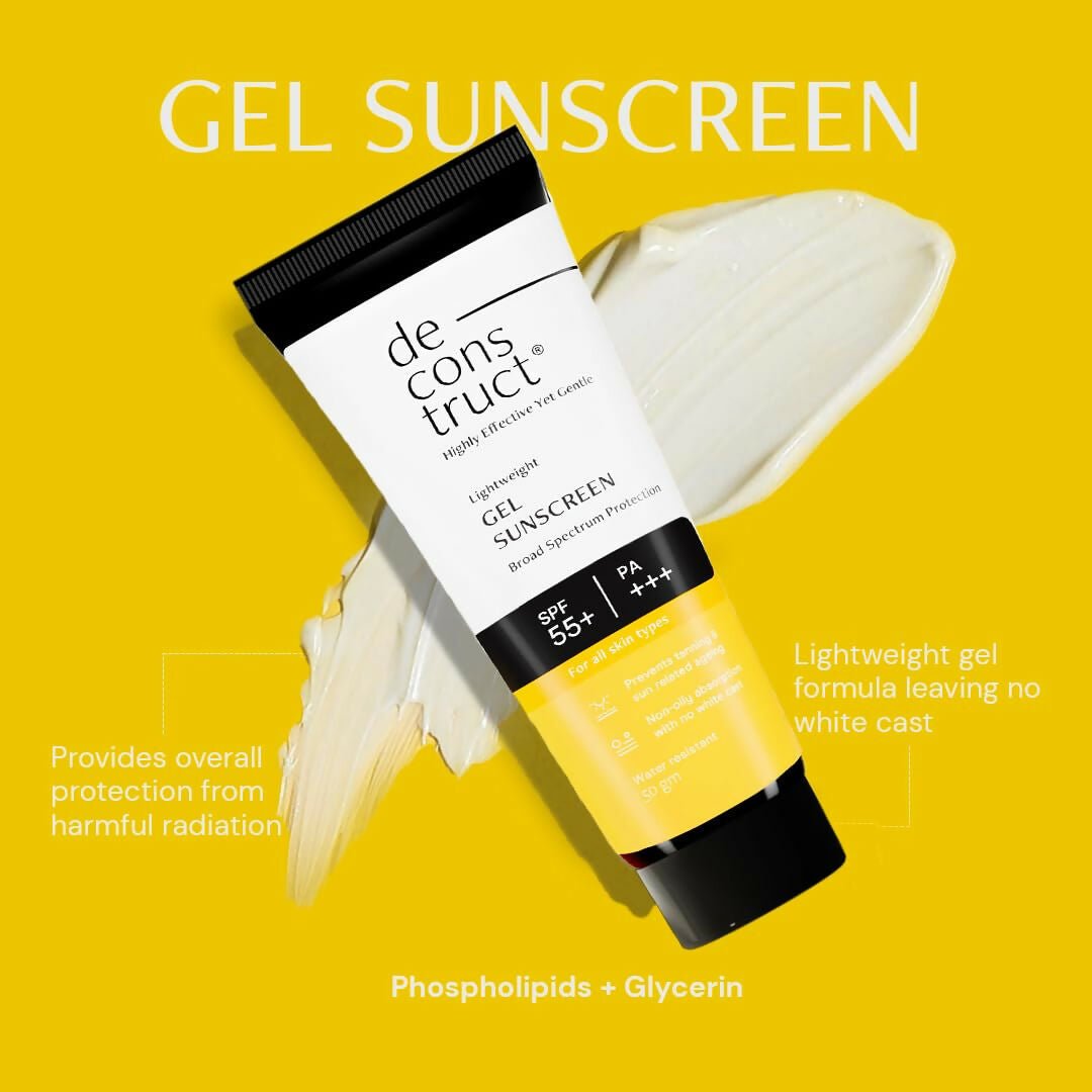 Deconstruct Sun Protect Duo 10% Vitamin C Face Serum + Gel Sunscreen, Get Glowing Skin with Sun Protection, No White Cast, Non Irritating & Lightweight - Vamzn#