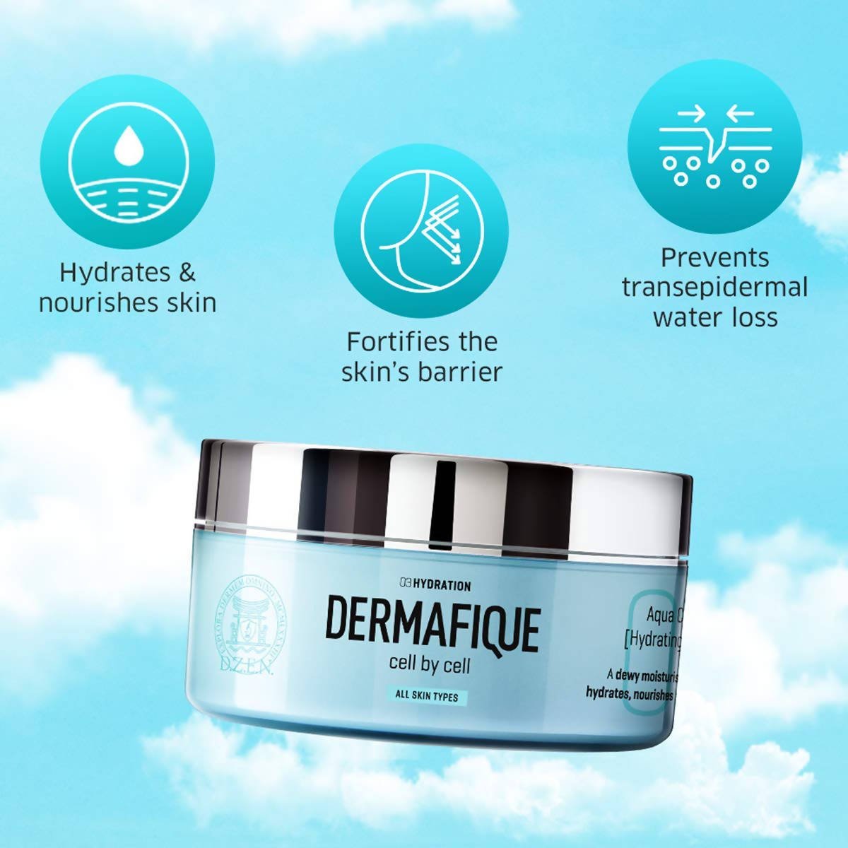 Dermafique Aqua Cloud Hydrating Creme Light Moisturizer - Vamzn#