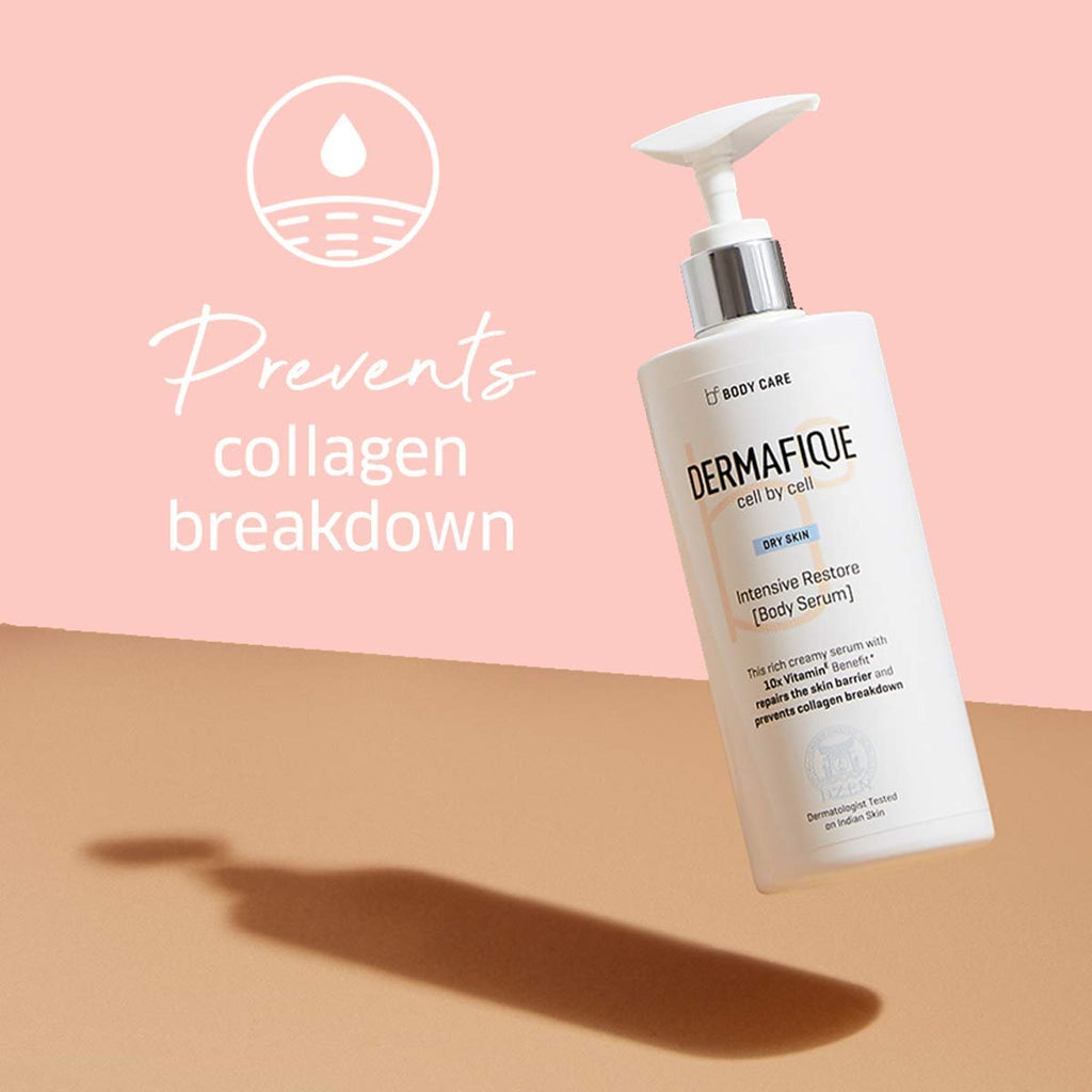 Dermafique Intensive Restore Body Lotion Serum with Vitamin E – 300ml, Body Lotion for Dry Skin, with 10x Vitamin E Benefits & Deep Hydration, Moisturizer for Body | Dermatologist Tested - Vamzn#