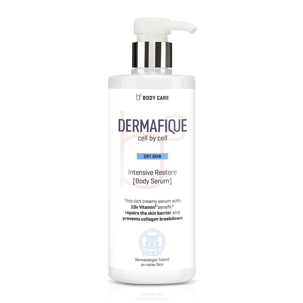 Dermafique Intensive Restore Body Lotion Serum with Vitamin E – 300ml, Body Lotion for Dry Skin, with 10x Vitamin E Benefits & Deep Hydration, Moisturizer for Body | Dermatologist Tested - Vamzn#