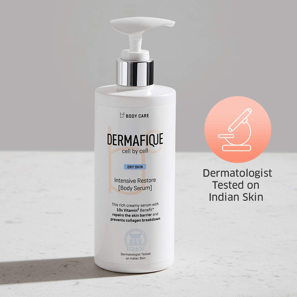 Dermafique Intensive Restore Body Lotion Serum with Vitamin E – 300ml, Body Lotion for Dry Skin, with 10x Vitamin E Benefits & Deep Hydration, Moisturizer for Body | Dermatologist Tested - Vamzn#