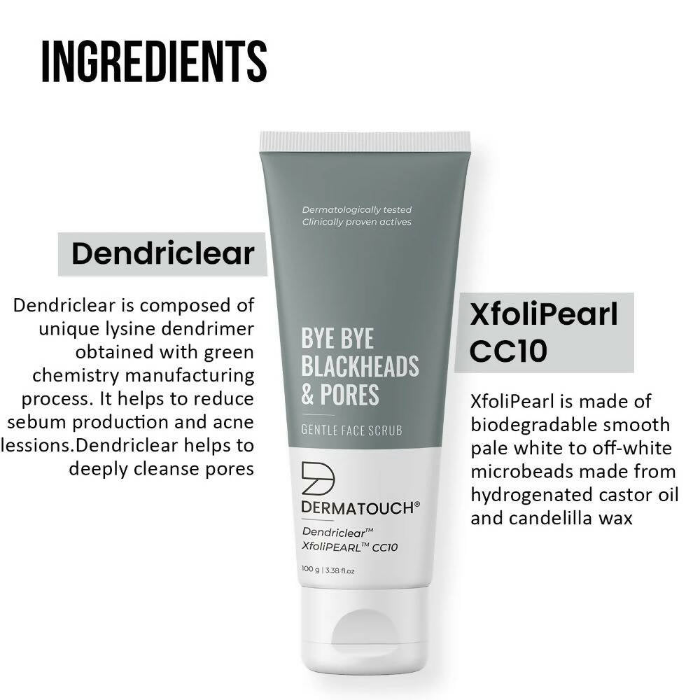 Dermatouch Bye Bye Blackheads & Pores Gentle Face Scrub - Vamzn#