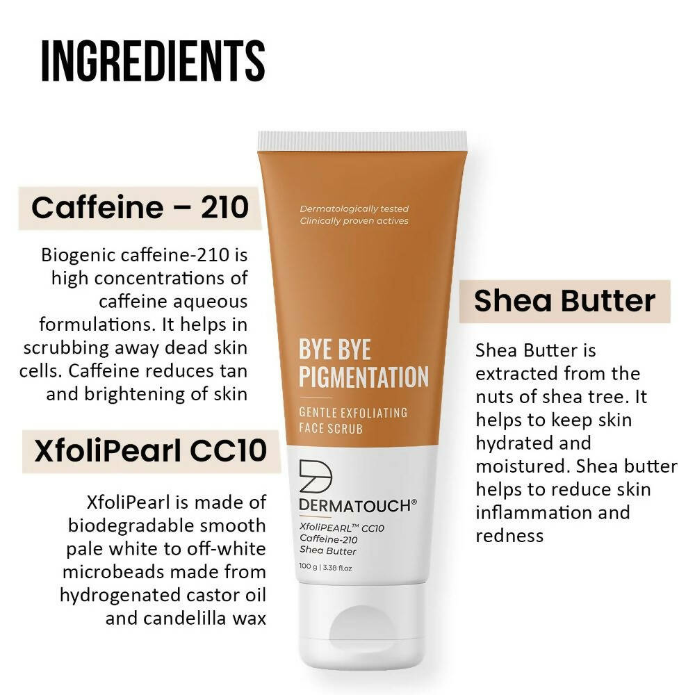 Dermatouch Bye Bye Pigmentation Face Scrub - Vamzn#