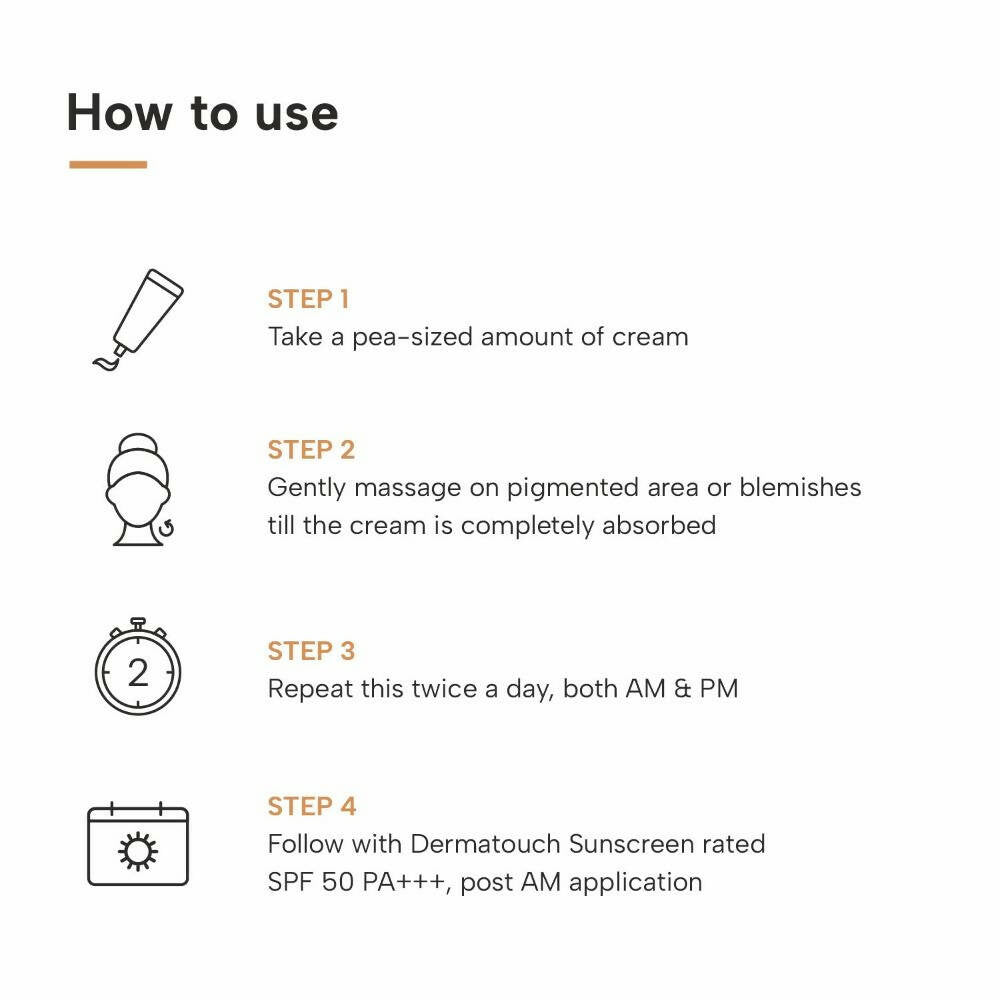 Dermatouch Kojic Acid 2% Face Cream For Pigmentation & Blemishes - Vamzn#