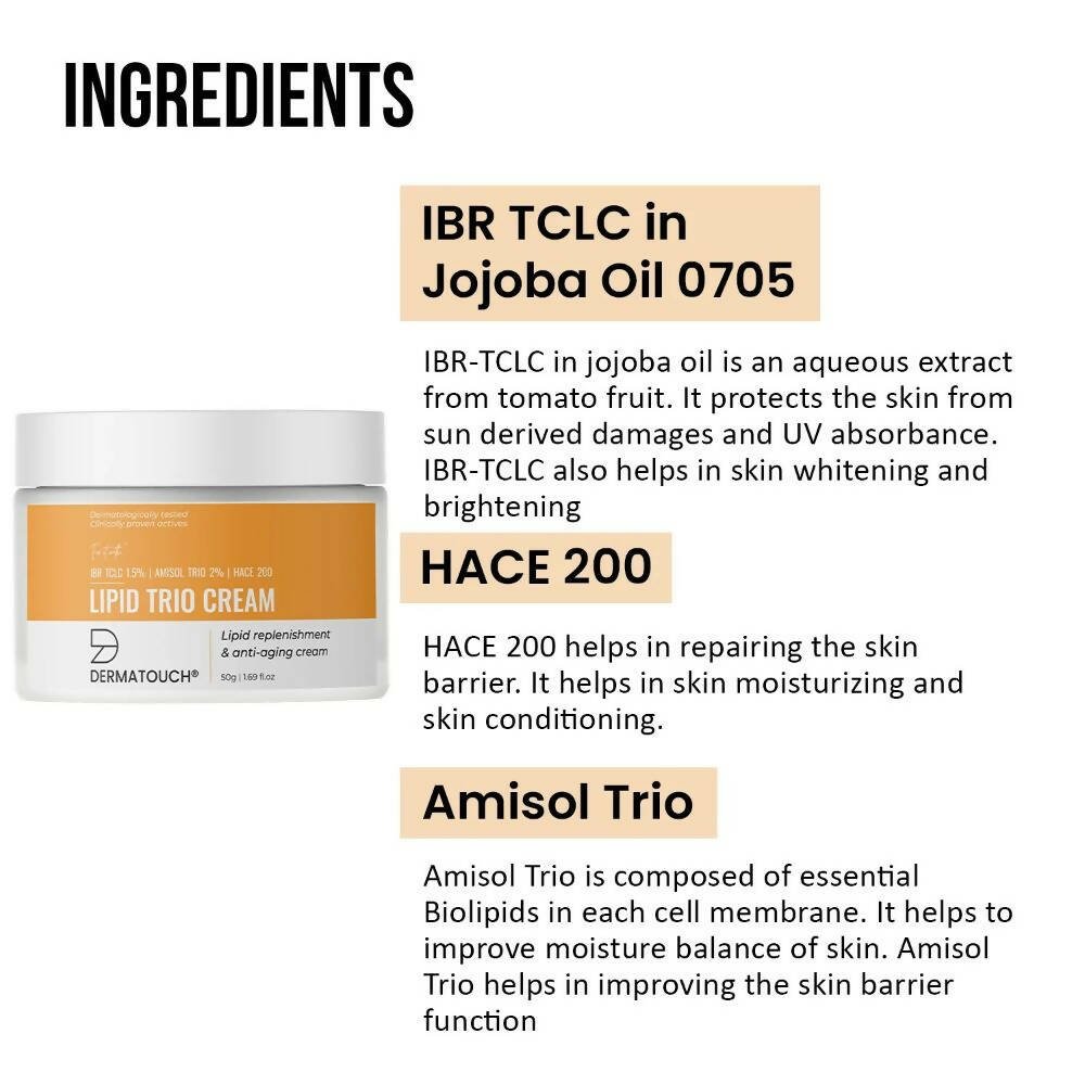 Dermatouch Lipid Trio Anti - Aging Cream - Vamzn#