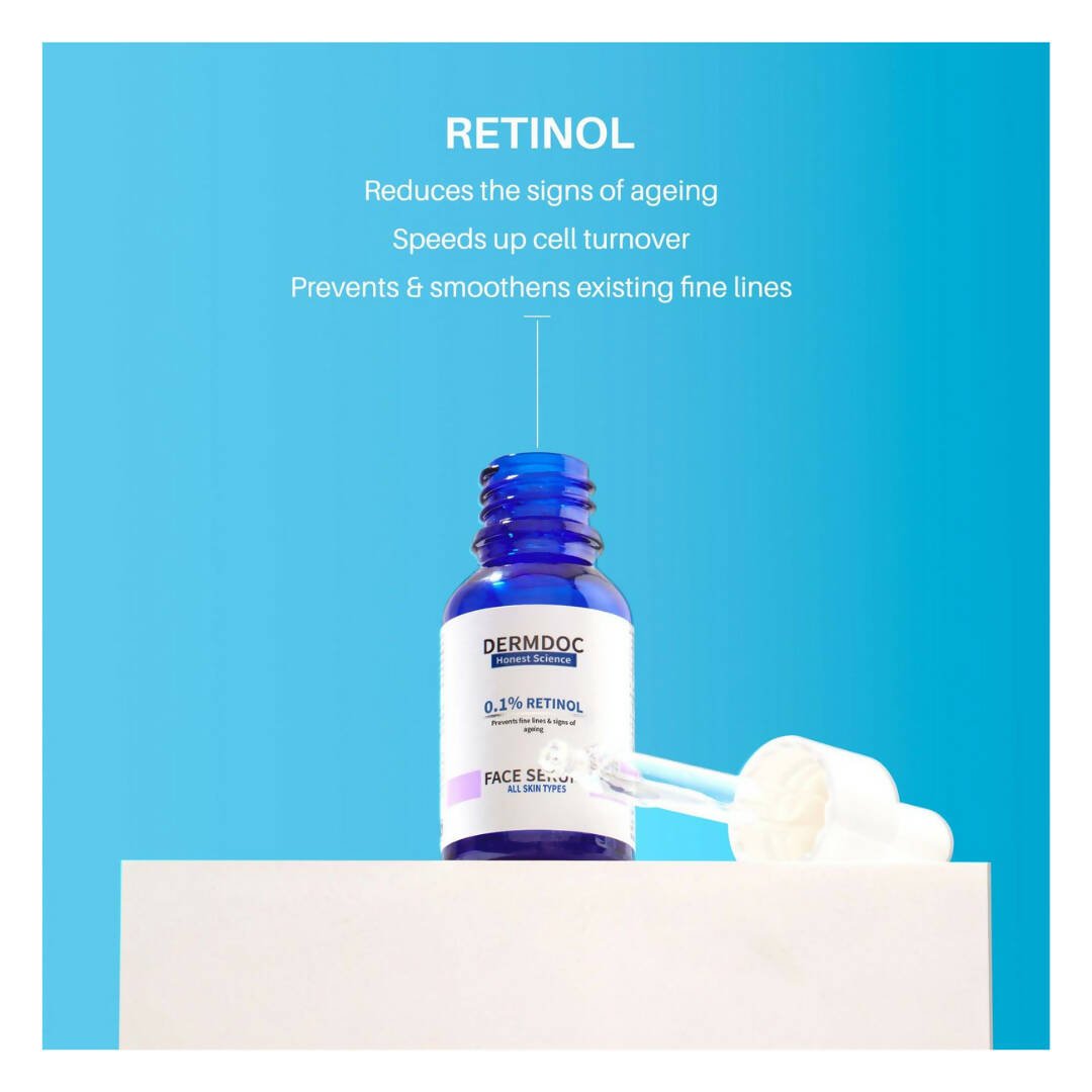Dermdoc 0.1% Retinol Face Serum, Anti Ageing For All Skin Types - Vamzn#