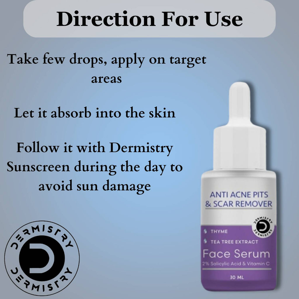 Dermistry Anti Acne Mattifying Moisturizer & Anti Acne Face Serum - Vamzn#