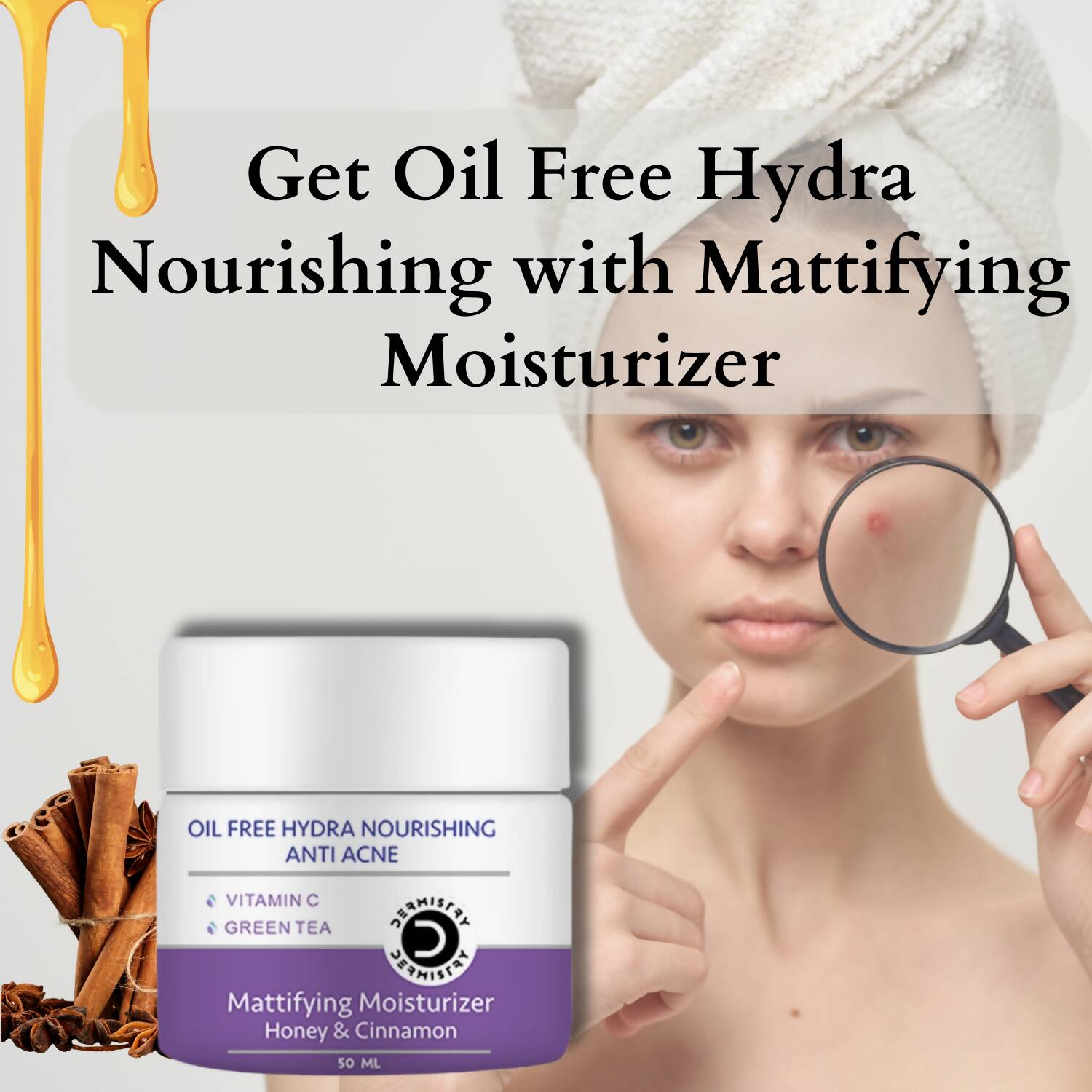Dermistry Anti Acne Mattifying Moisturizer & Anti Acne Face Serum - Vamzn#