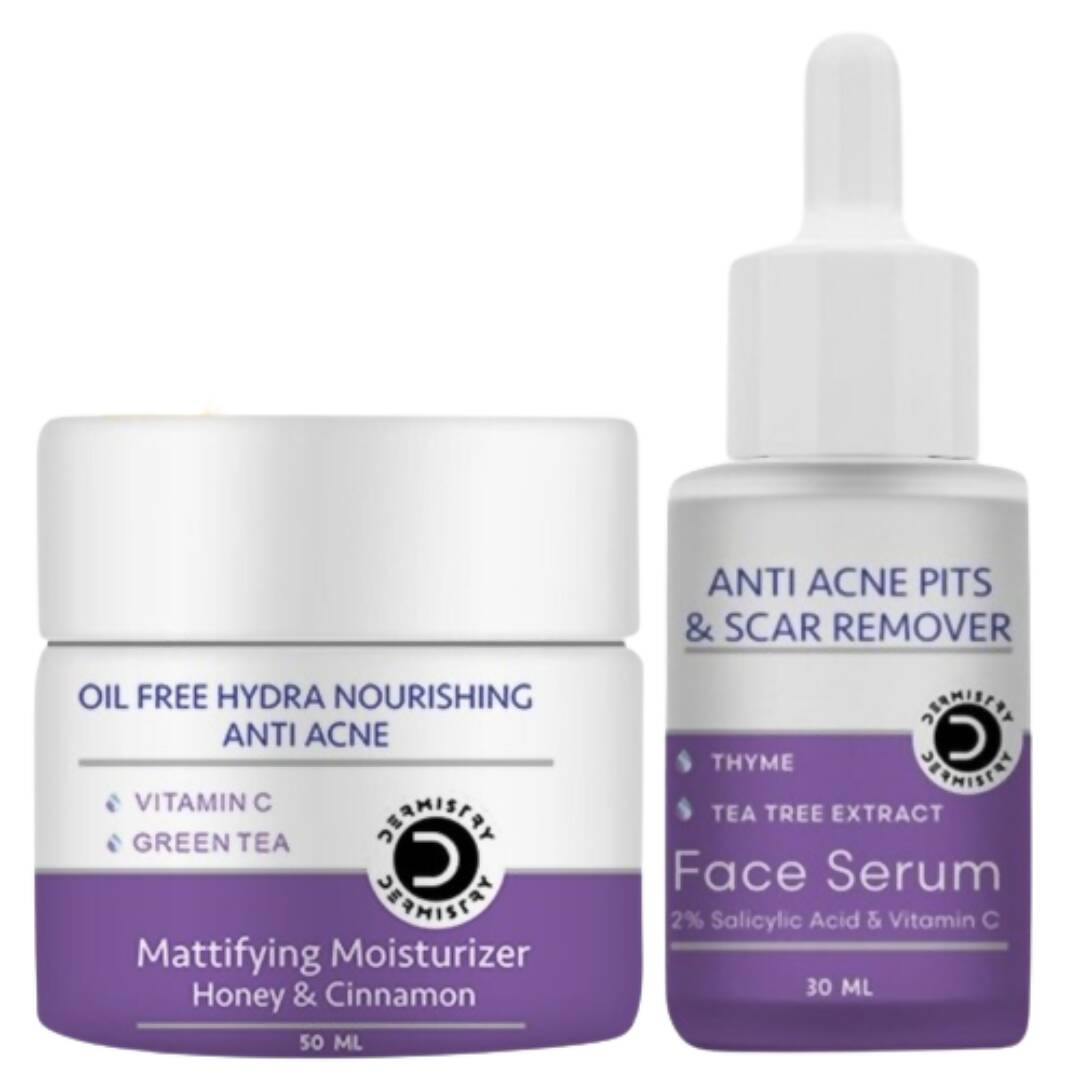Dermistry Anti Acne Mattifying Moisturizer & Anti Acne Face Serum - Vamzn#
