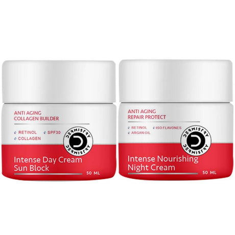 Dermistry Anti Aging Intense Day Cream Sun Block & Intense Nourishing Night Cream - Vamzn#