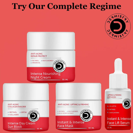 Dermistry Anti Aging Intense Day Cream Sun Block & Intense Nourishing Night Cream - Vamzn#