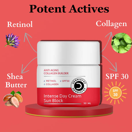 Dermistry Anti Aging Intense Day Cream Sun Block & Intense Nourishing Night Cream - Vamzn#