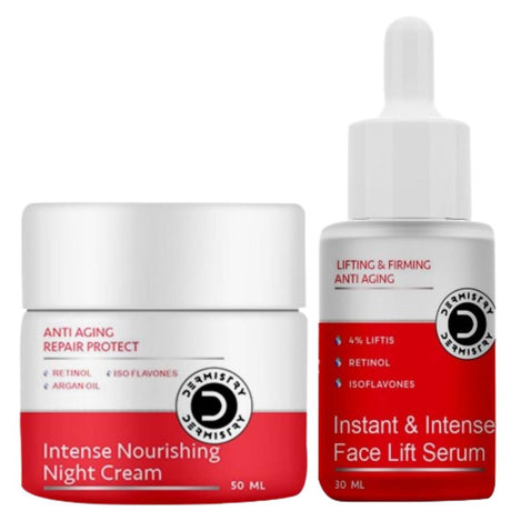 Dermistry Anti Aging Intense Nourishing Night Cream & Instant Intense Face Lift Serum - Vamzn#