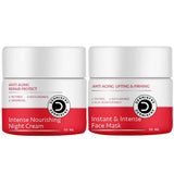 Dermistry Anti Aging Intense Nourishing Night Cream & Instant Intense Face Mask - Vamzn#