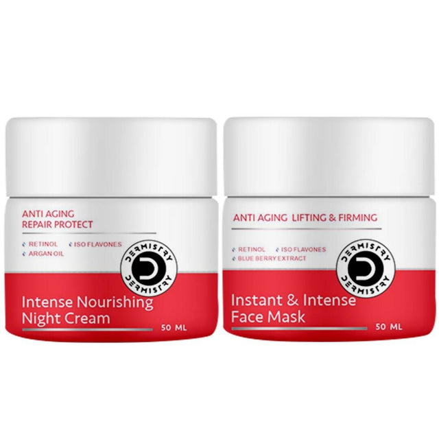 Dermistry Anti Aging Intense Nourishing Night Cream & Instant Intense Face Mask - Vamzn#