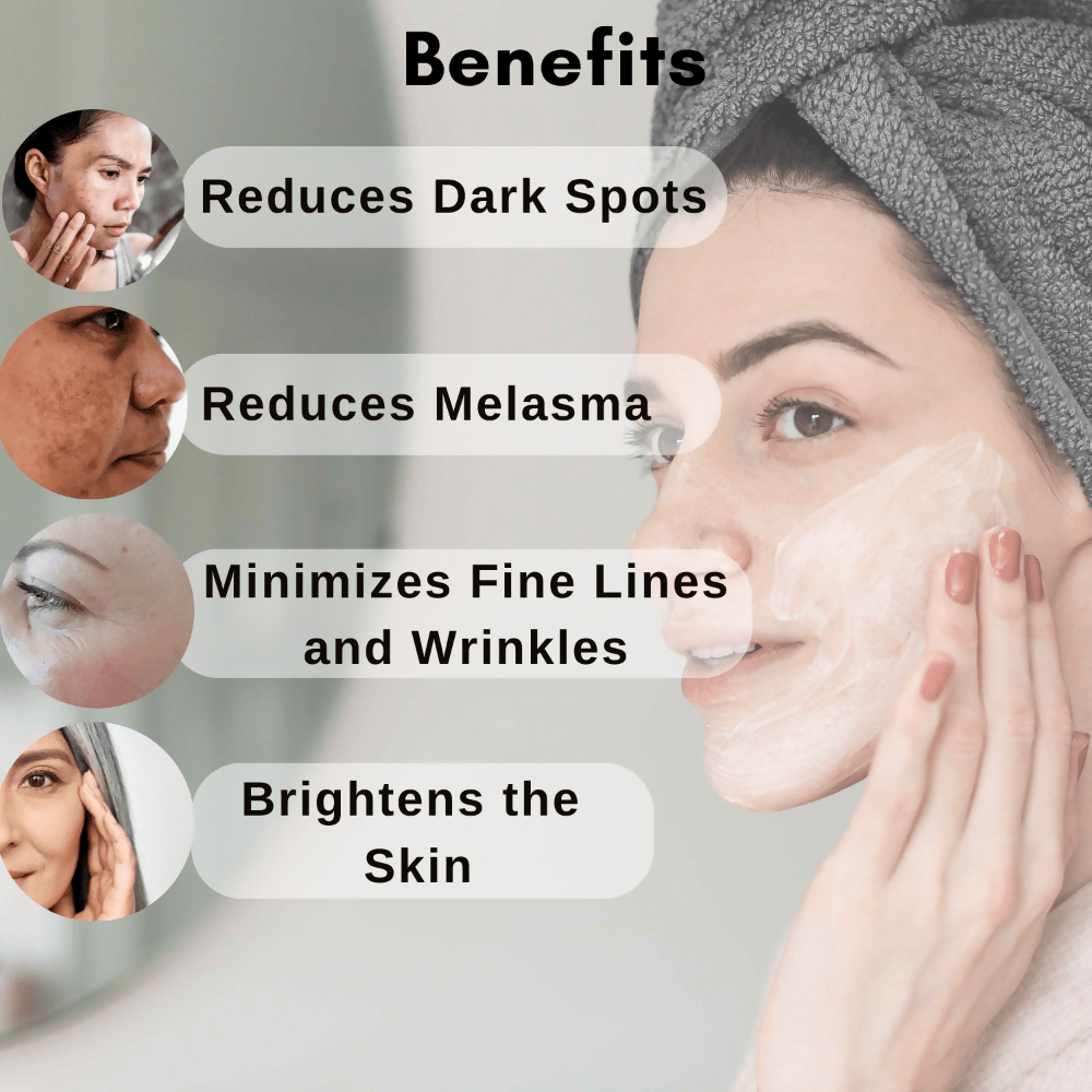 Dermistry Kojic Acid Skin Perfecting Fairness Face Cream Dark Spots Correction Instant Glow - Vamzn#