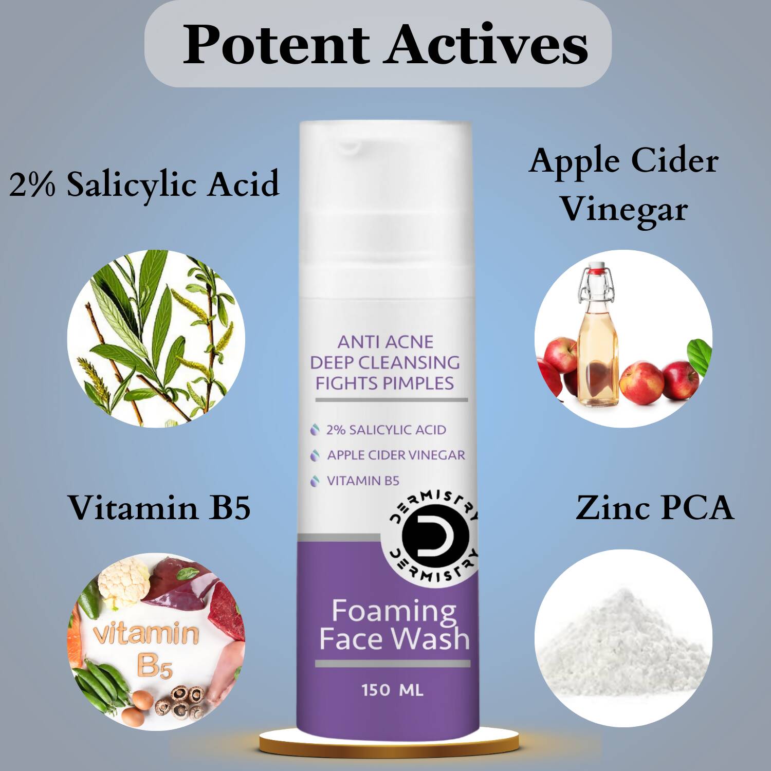 Dermistry Mattifying Moisturizer & Anti Acne Foaming Face Wash - Vamzn#