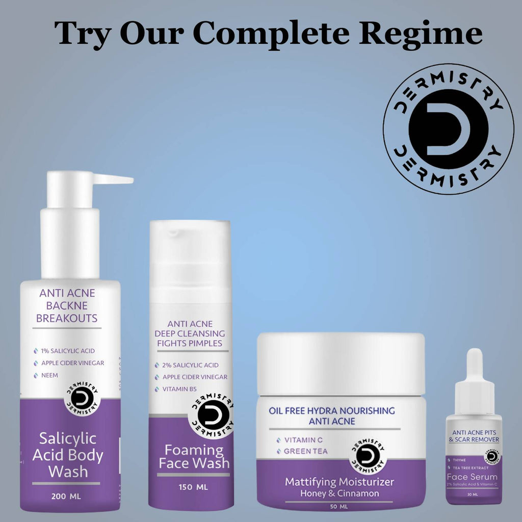 Dermistry Mattifying Moisturizer & Anti Acne Foaming Face Wash - Vamzn#