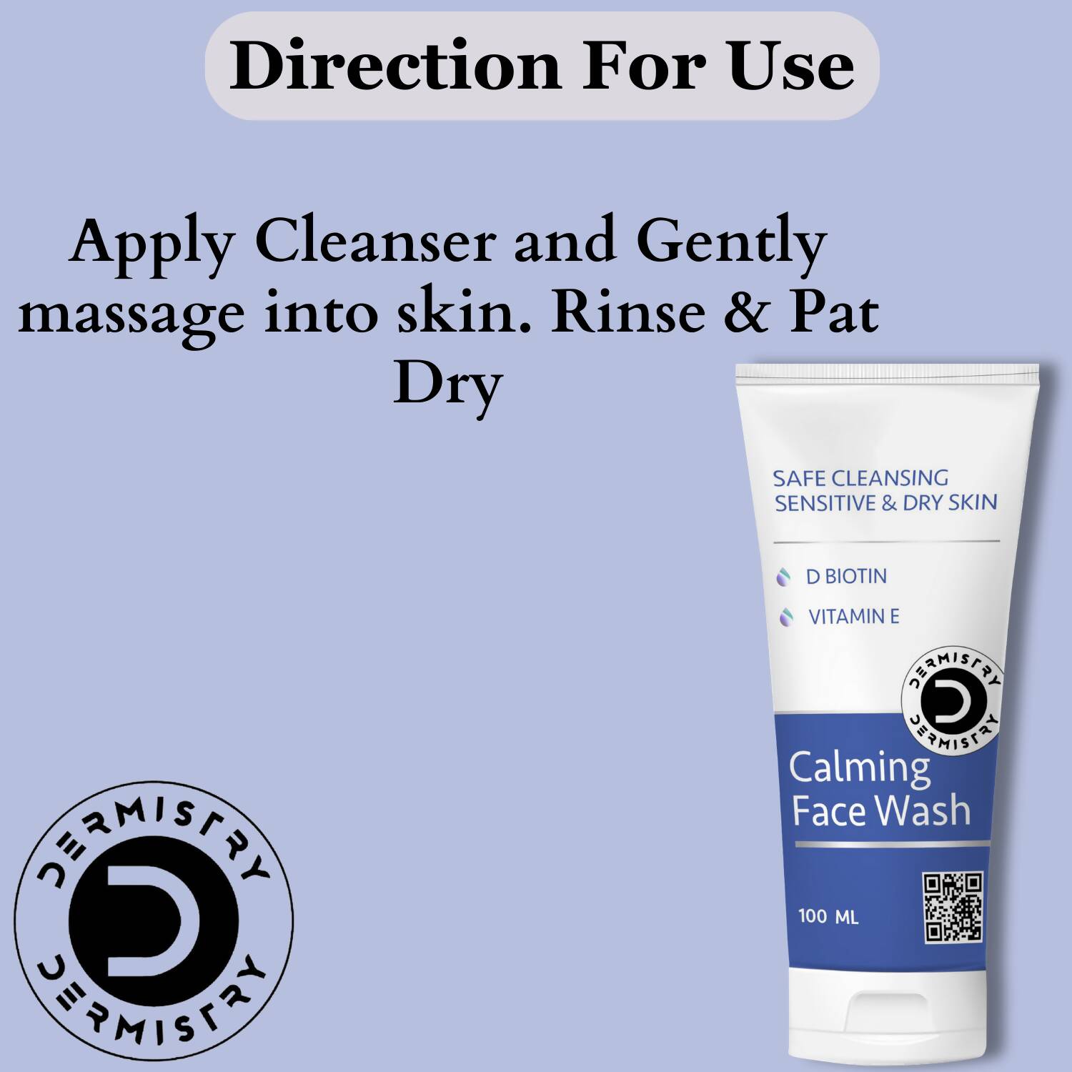 Dermistry Sensitive & Dry Skin Body Butter Lotion & Safe Calming Face Wash - Vamzn#