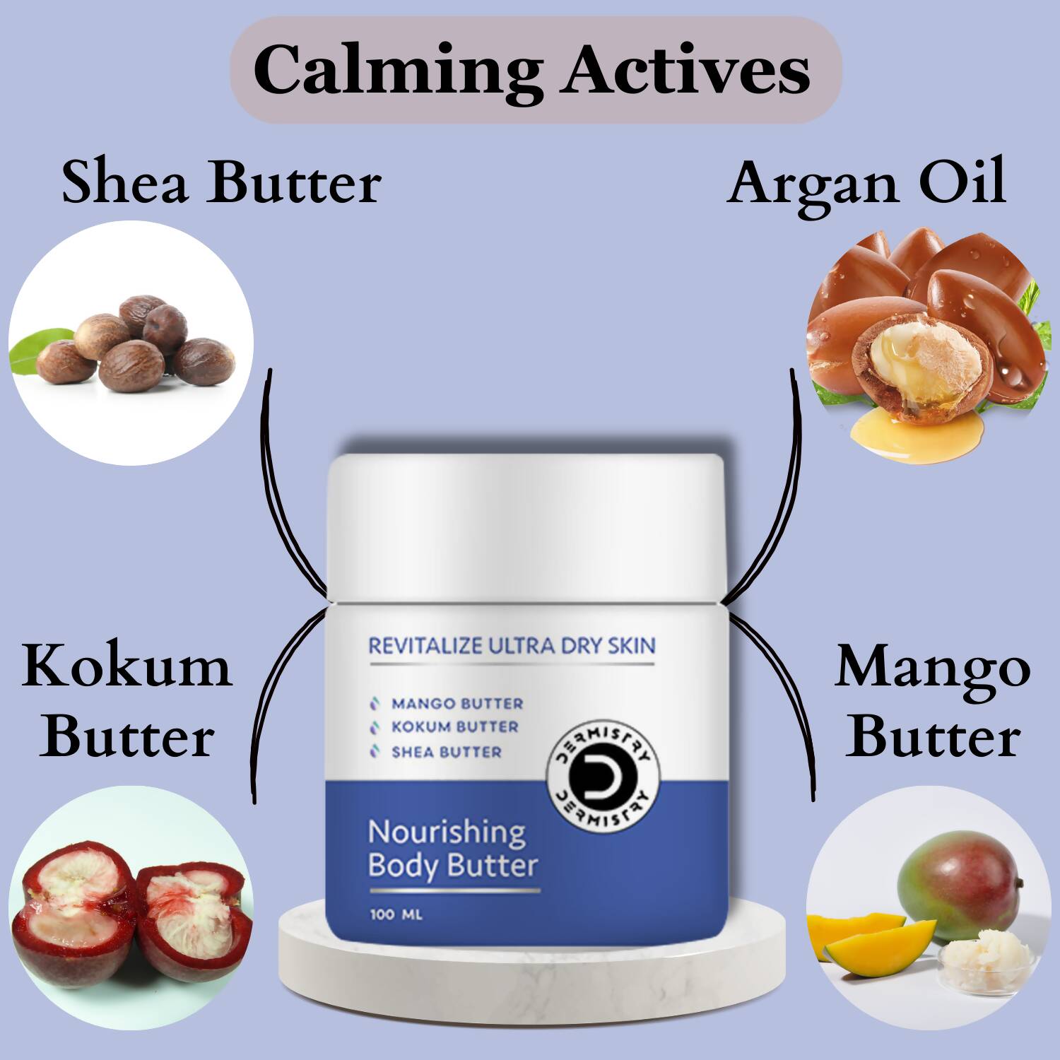 Dermistry Sensitive & Dry Skin Body Butter Lotion & Safe Calming Face Wash - Vamzn#