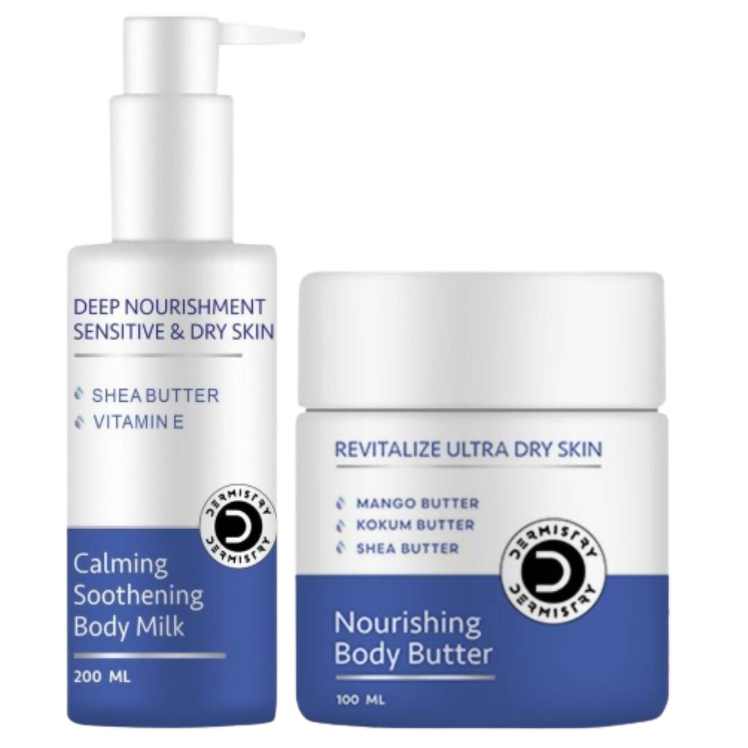 Dermistry Sensitive & Dry Skin Calming Body Butter & Body Milk Lotion - Vamzn#