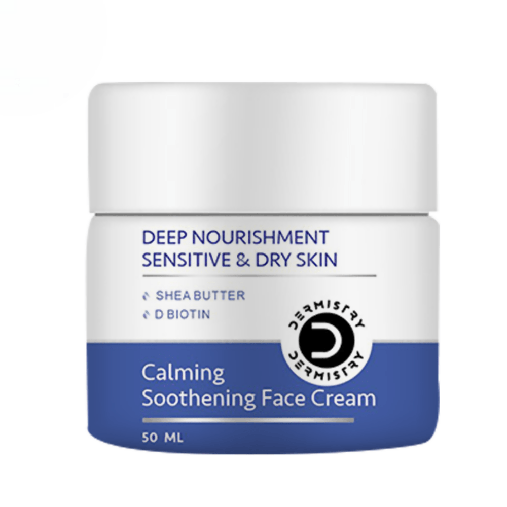 Dermistry Sensitive & Dry Skin Care Deep Nourishment Calming Soothing Face Cream Shea Butter Biotin - Vamzn#