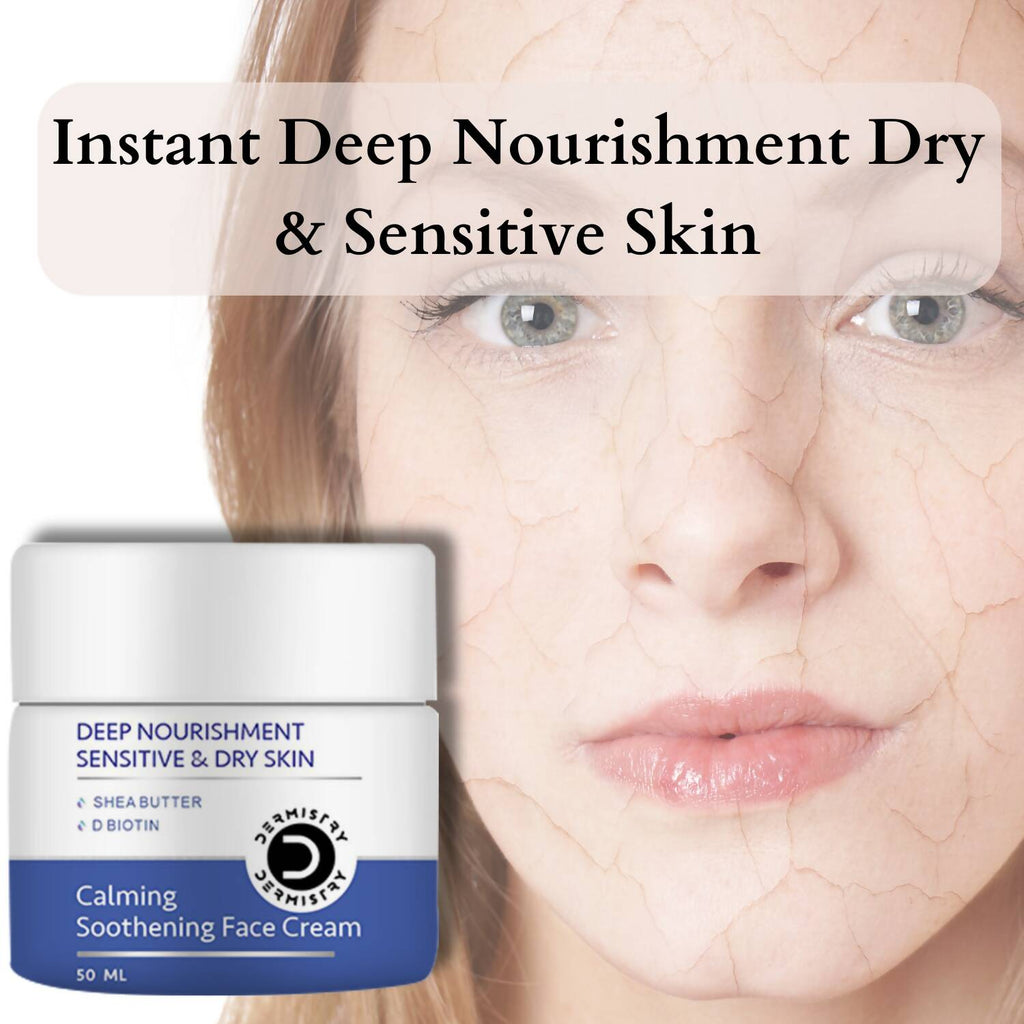 Dermistry Sensitive & Dry Skin Nourishing Body Butter & Calming Soothening Face Cream - Vamzn#