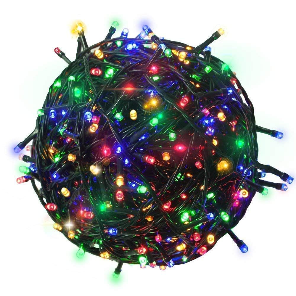 DesiDiya® 35 Feet Long LED Power Pixel Serial String Light, 360 Degree Light in Bulb | Copper Led Pixel String Light for Home Decoration,Diwali,Christmas(Warm White) Pack of 1 Rice 35 mtr Multi String - Vamzn#