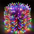 DesiDiya® 35 Feet Long LED Power Pixel Serial String Light, 360 Degree Light in Bulb | Copper Led Pixel String Light for Home Decoration,Diwali,Christmas(Warm White) Pack of 1 Rice 80 mtr Multi String - Vamzn#
