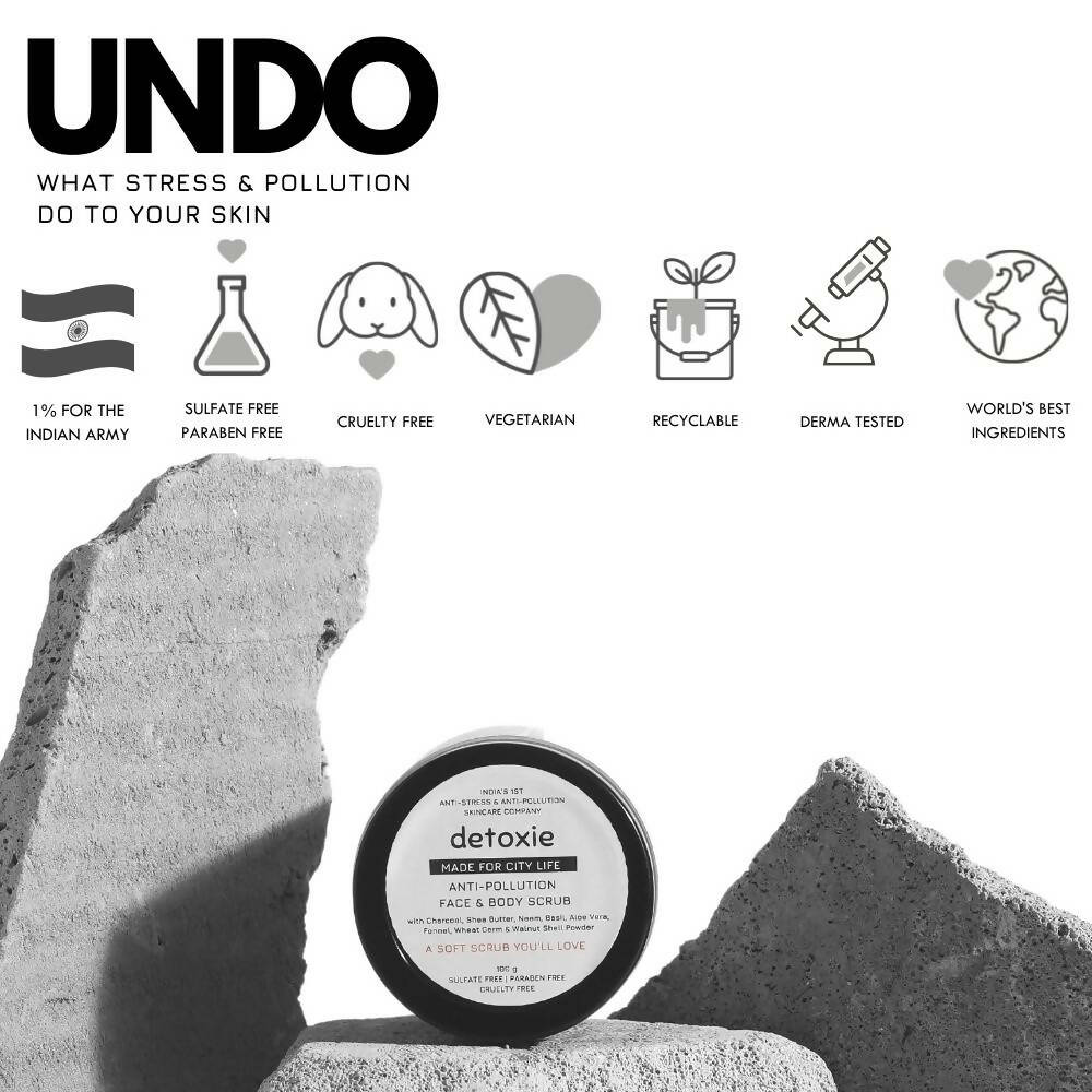 Detoxie Anti - Pollution Face & Body Scrub - Vamzn#