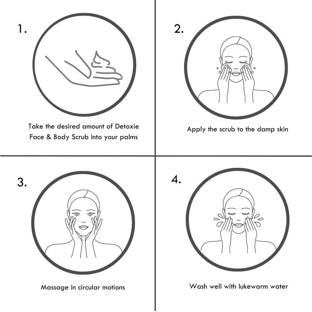 Detoxie Anti - Pollution Face & Body Scrub - Vamzn#