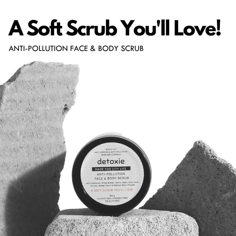 Detoxie Anti - Pollution Face & Body Scrub - Vamzn#