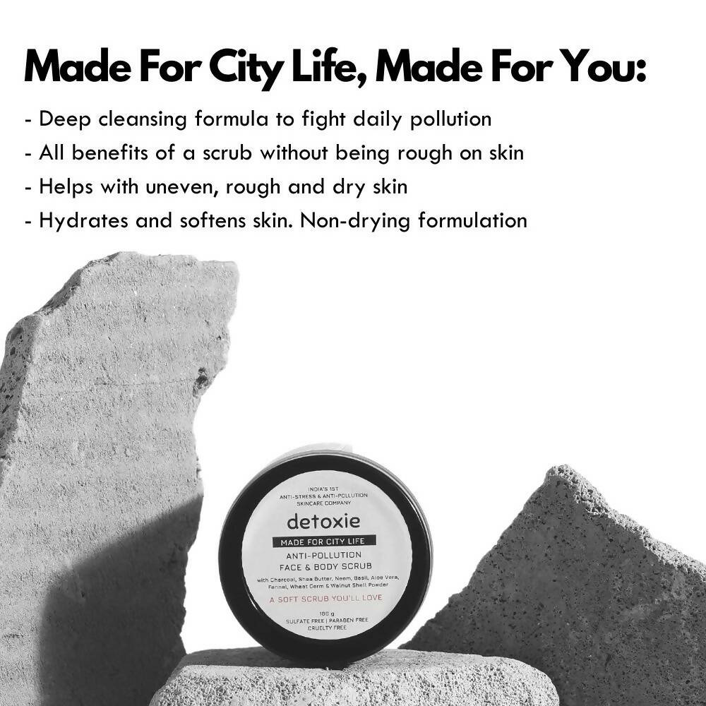 Detoxie Anti - Pollution Face & Body Scrub - Vamzn#