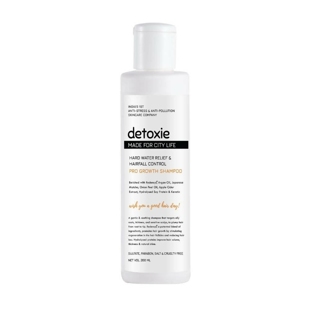 Detoxie Hard Water Relief & Hair Fall Control Pro Growth Shampoo - Vamzn#