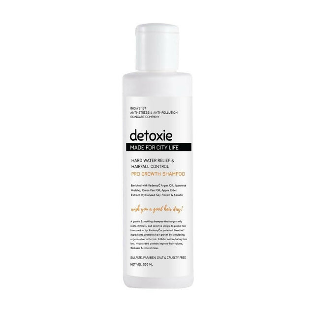 Detoxie Hard Water Relief & Hair Fall Control Pro Growth Shampoo - Vamzn#