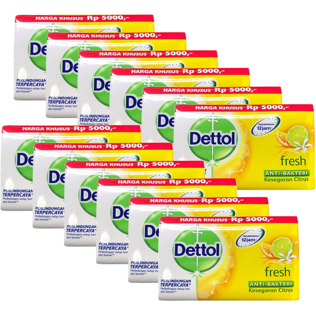 Dettol Anti - Bacterial Bar Soap, Re - Energize Fresh, 110 Gr / 3.88 Oz (Pack of 12) - Vamzn#