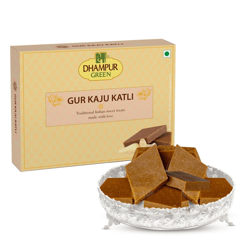 Dhampur Green Gur Kaju Katli - Vamzn#
