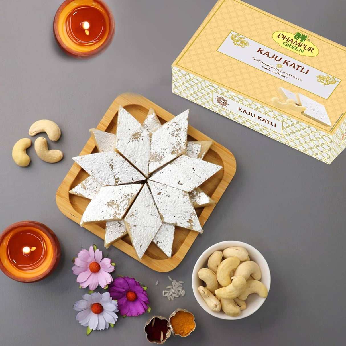 Dhampur Green Kaju Katli - Vamzn#