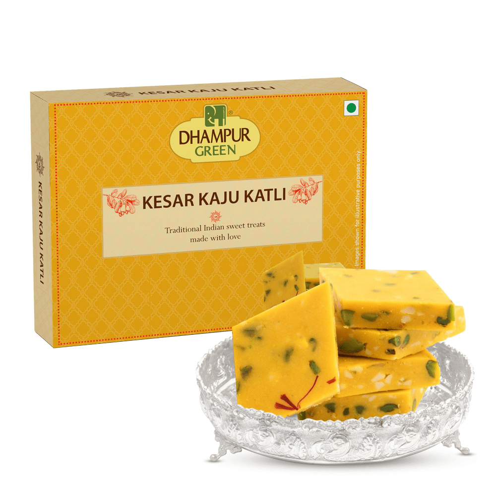 Dhampur Green Kesar Kaju katli - Vamzn#