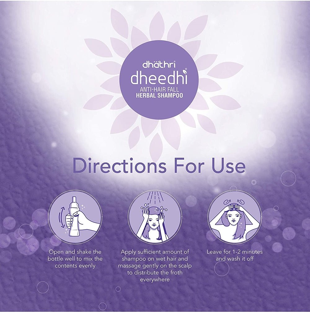 Dhathri Ayurveda Dheedhi Anti - Hairfall Herbal Shampoo - Vamzn#