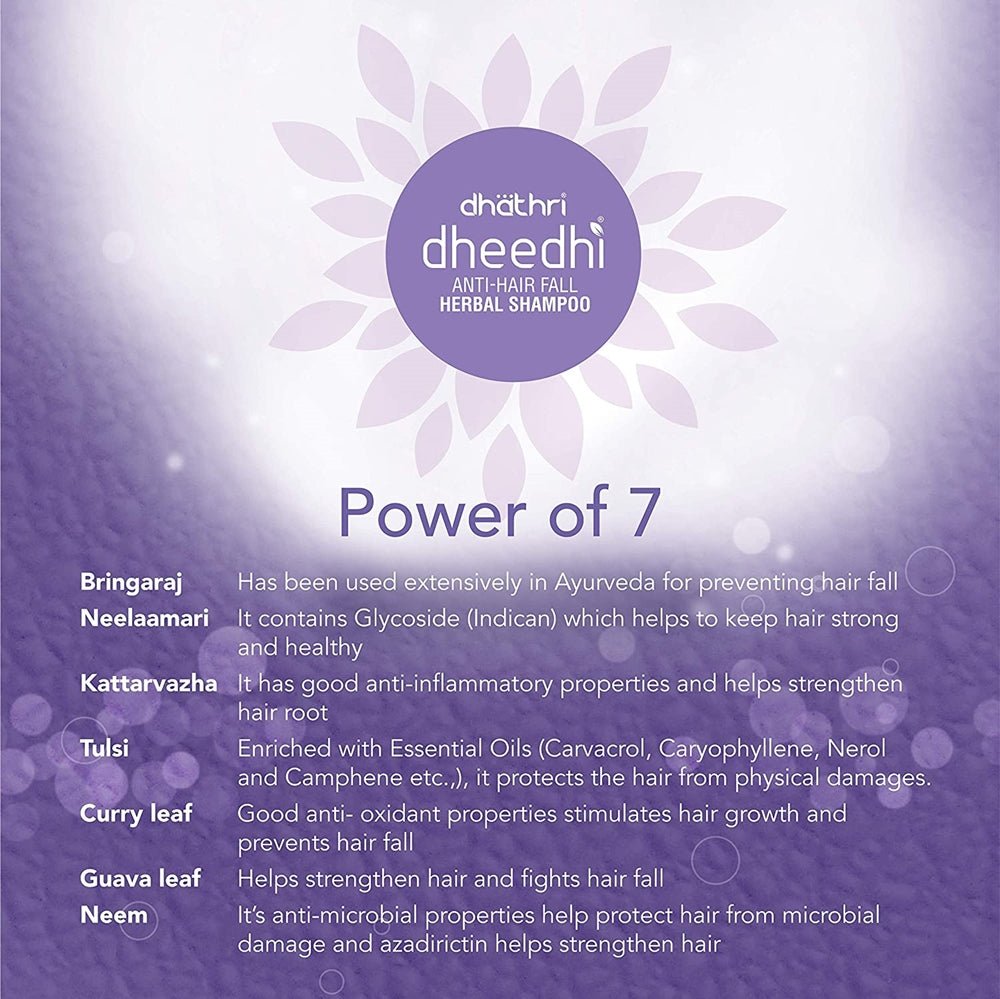 Dhathri Ayurveda Dheedhi Anti - Hairfall Herbal Shampoo - Vamzn#